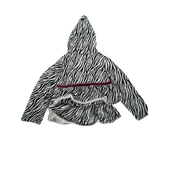 Nannette Lepore Girls Zebra Print Legging Pants & Jacket Outfit Set Size 4T - Picture 3 of 8